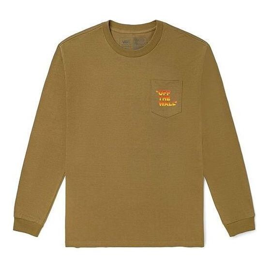 

Футболка pocket printed casual long sleeve t-shirt 'tan' Vans, бежевый