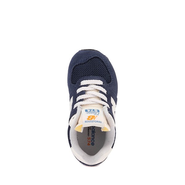 Кроссовки New Balance 574 Athletic Shoe, цвет Navy/Blast Red — фото 2