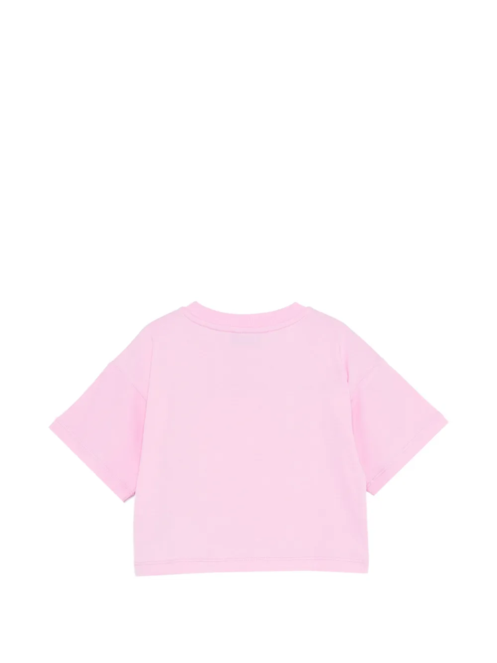 Футболка с вишней и мишкой Moschino Kids, розовый — фото 2