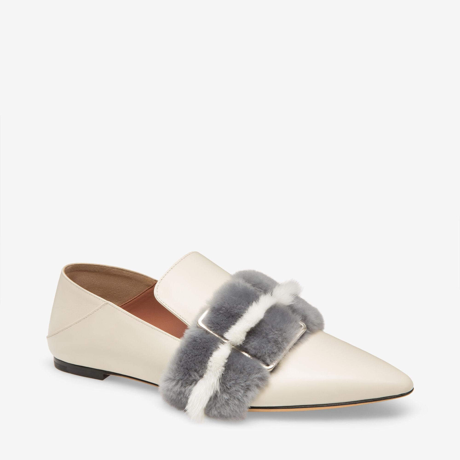 Женские туфли Bally Hamelia 6223320 из кожи теленка с мехом, мультиколор — фото 3