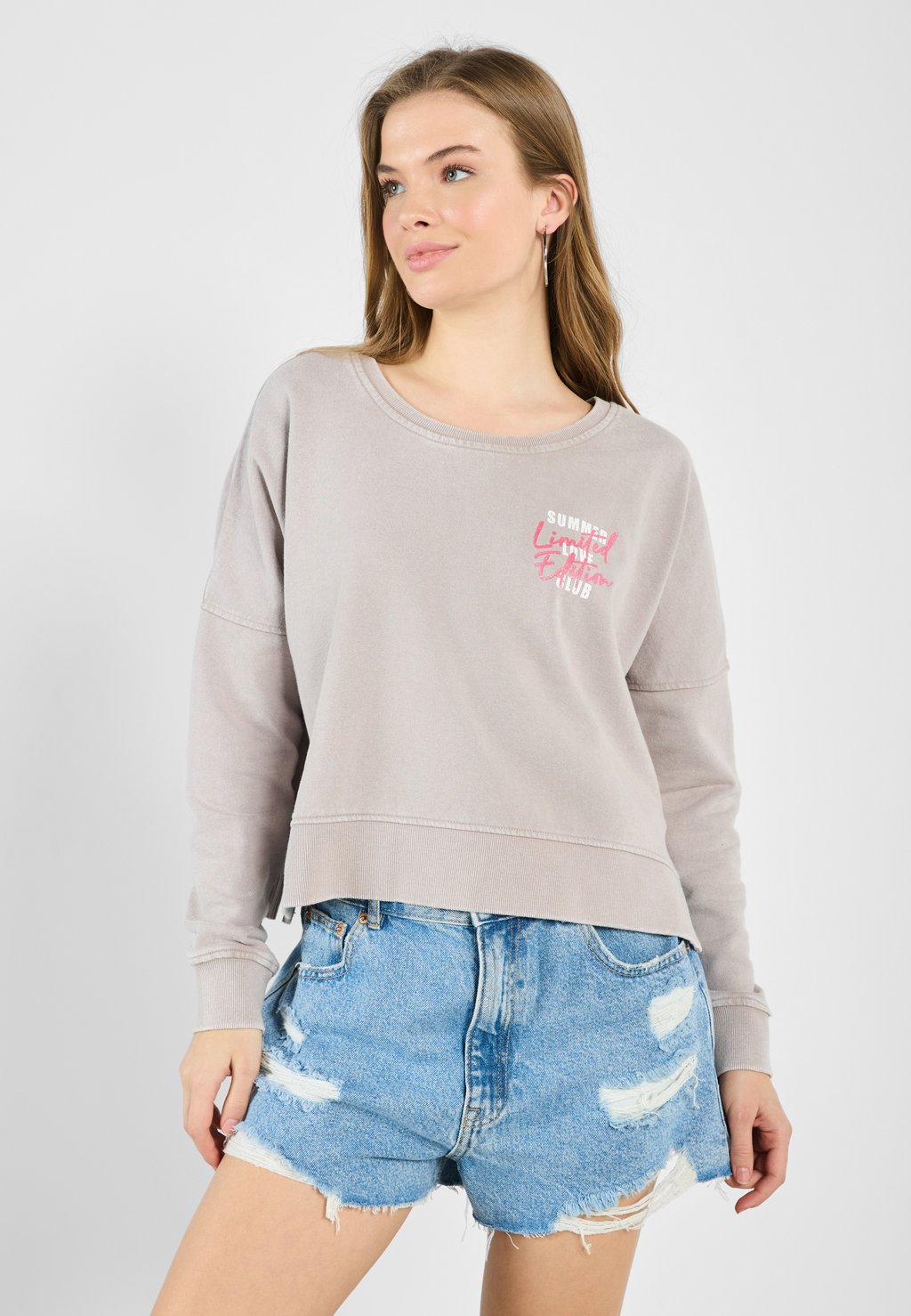 

Толстовка Even&Odd by Zalando, светло-серый