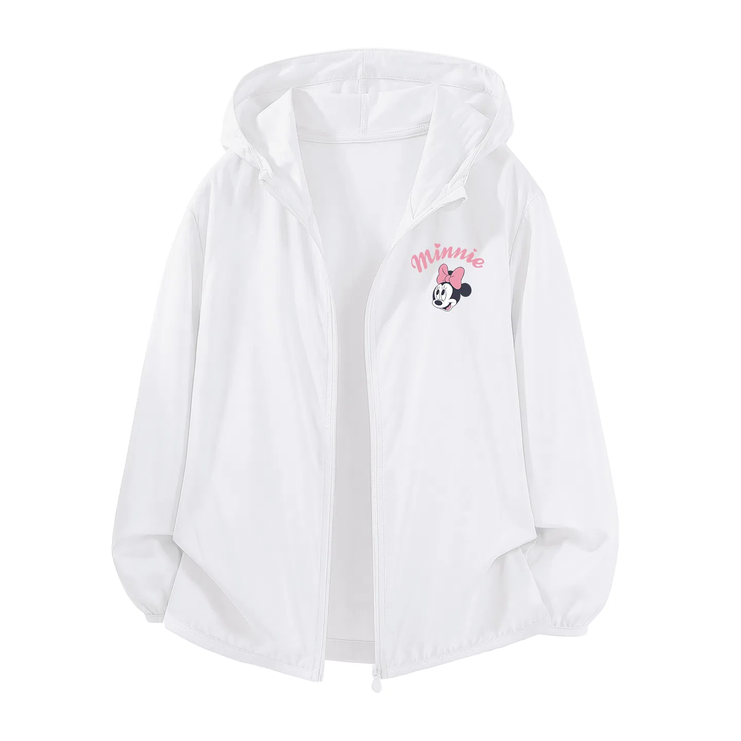 Детская куртка для защиты от солнца Disney Kids Sun Protection Jackets Crew Neck Thin Stretch Breathable белый