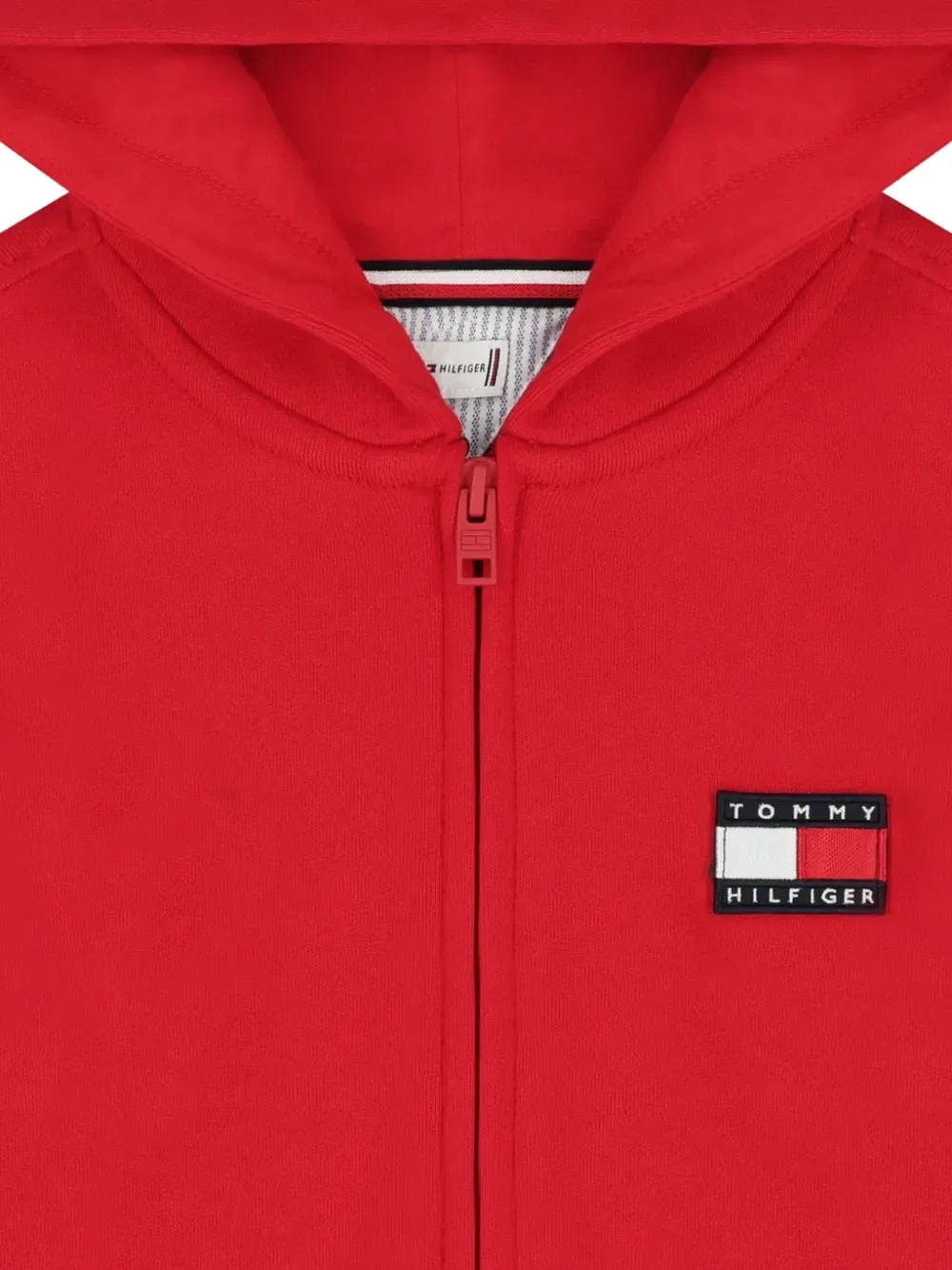 Толстовка на молнии с капюшоном Tommy Hilfiger Junior, красный — фото 3