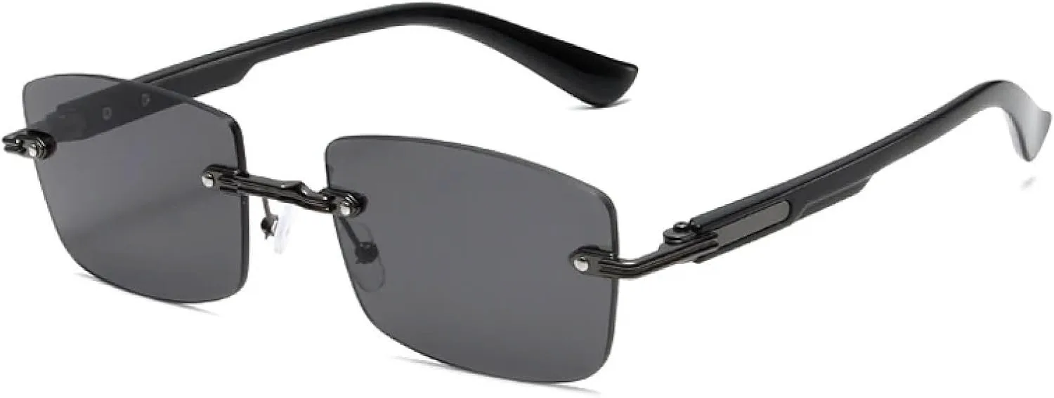 

Модные женские солнцезащитные очки с прозрачным градиентом «океан», защита от УФ-излучения UV400; мужские солнцезащитные очки в стиле панк TOIPASTN, Gun Gray