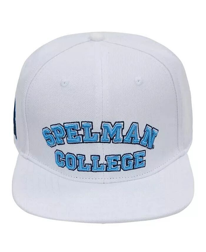 

Мужская белая шерстяная кепка Spelman College Jaguars с основным логотипом Evergreen Snapback Pro Standard, белый