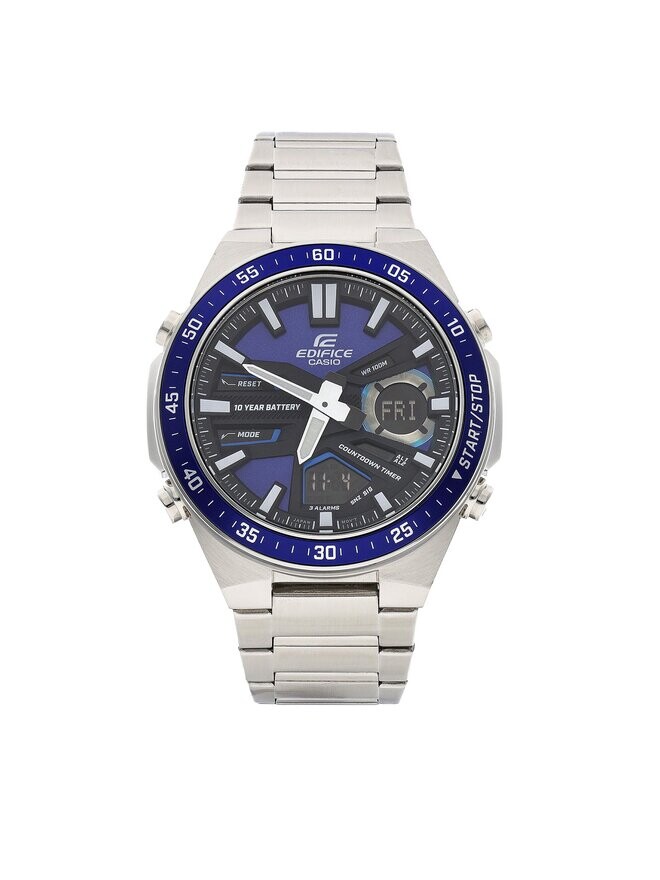 

Часы Edifice EFV-C110D-2AVEF Casio, синий/серебряный