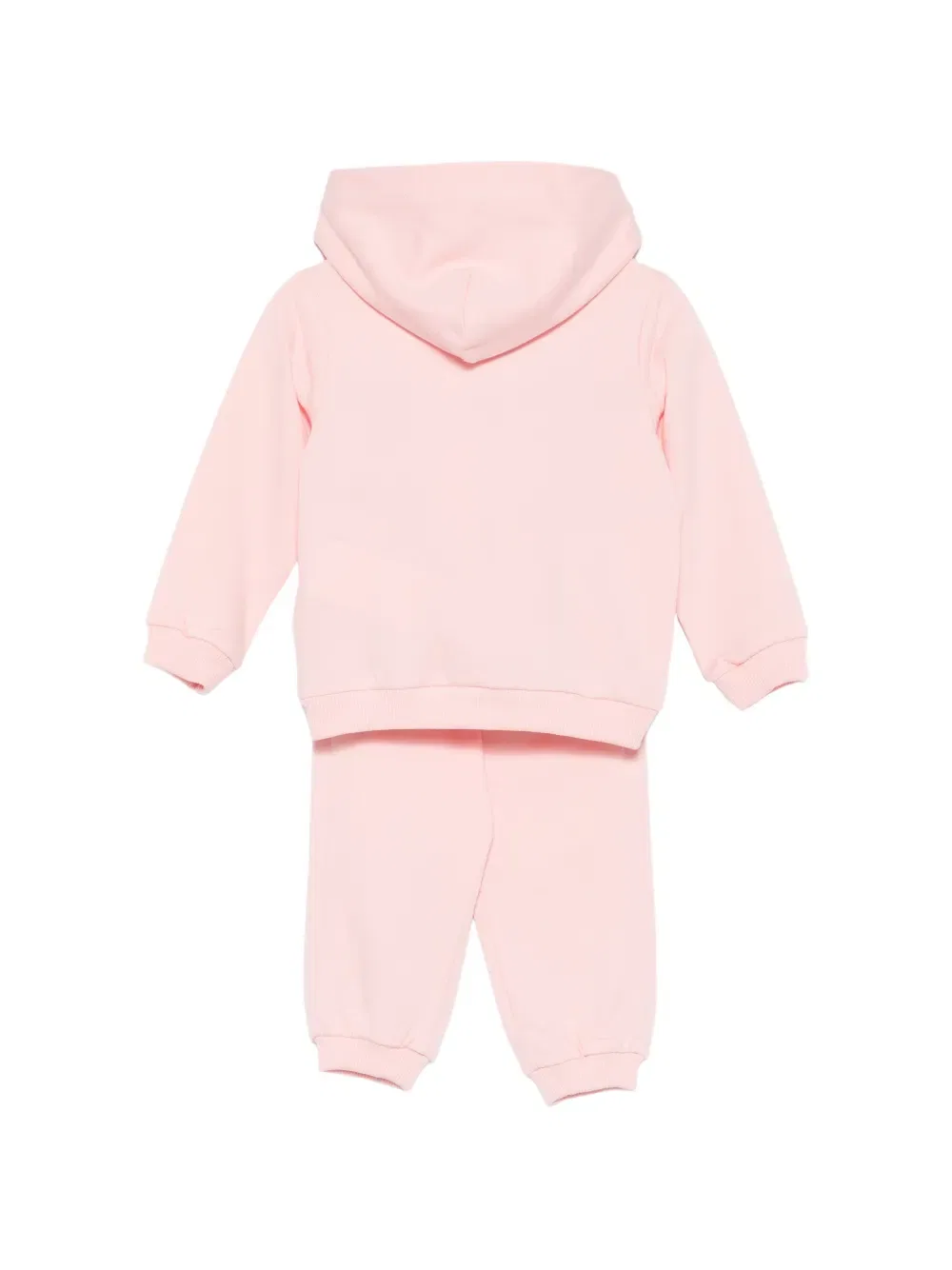 Спортивный костюм с капюшоном и графическим принтом Moschino Kids, розовый — фото 2