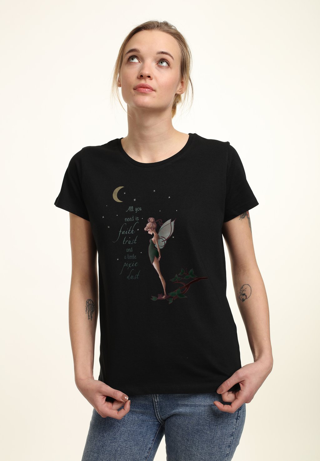 

Футболка с принтом PETER PAN TINK FALL Disney, черный