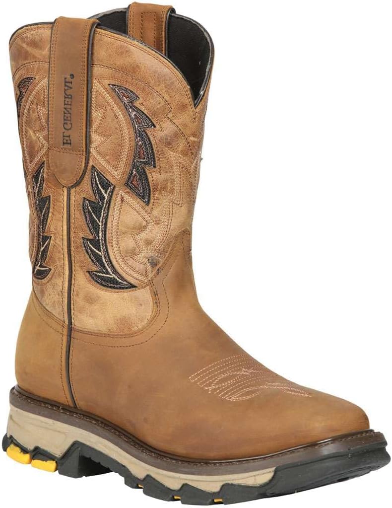 

Мужские ботинки El General из натуральной кожи с квадратным носком Rodeo Alazan Sand MG48 Generic