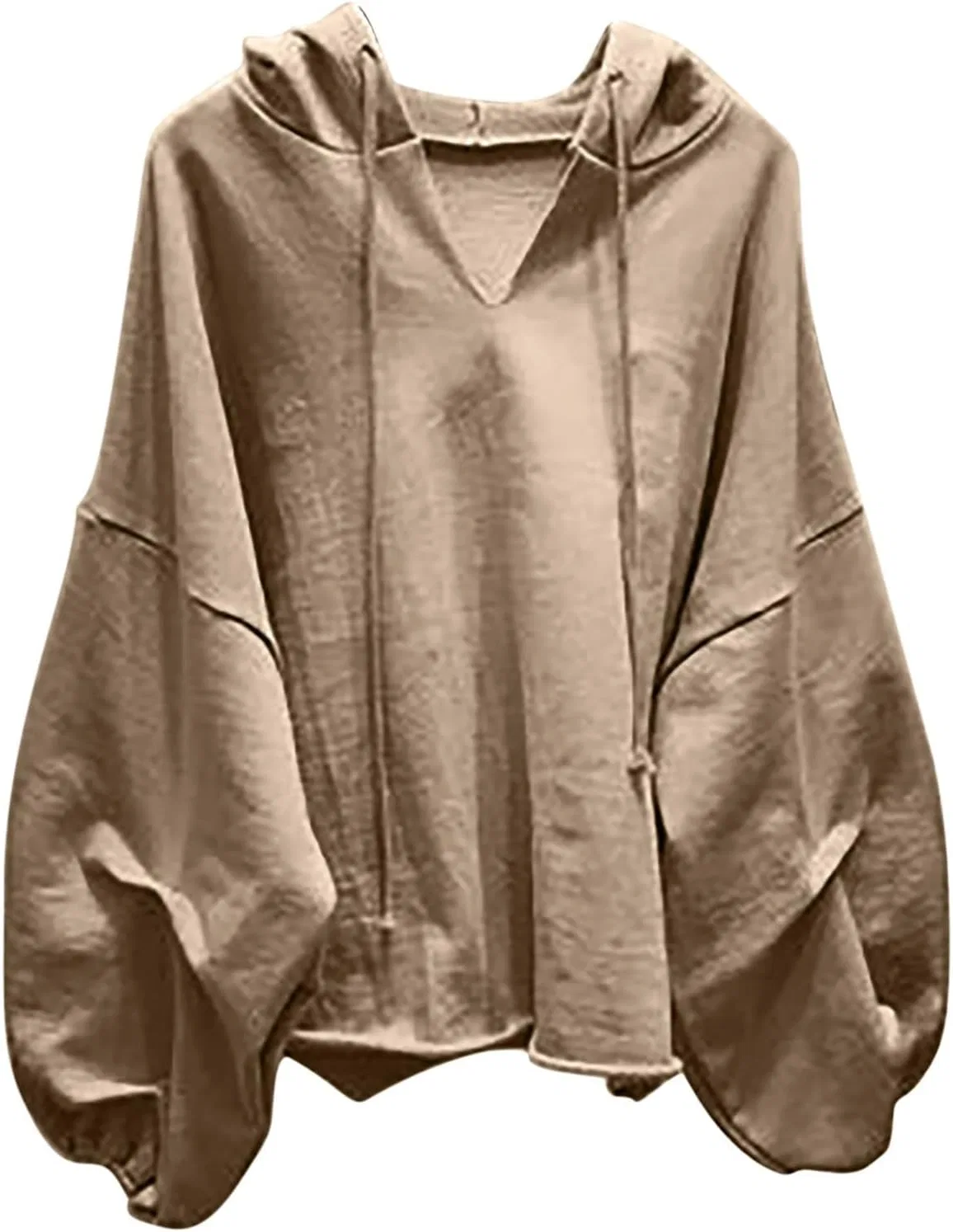 Худи женское с длинным рукавом, свободный крой, K-79 Khaki