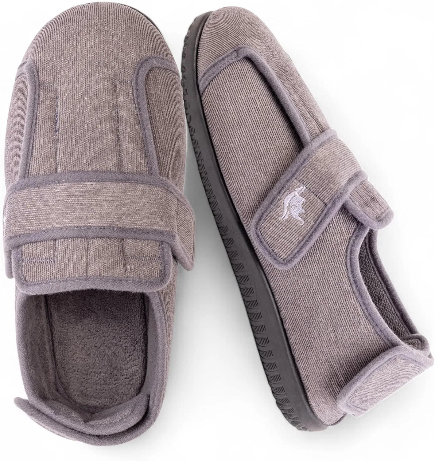 Тапочки с регулировкой, memory foam, серый EUROPEAN SOFTEST
