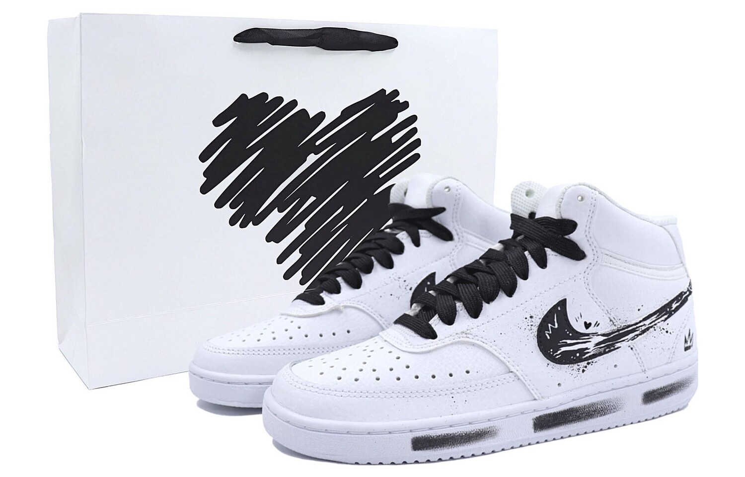 

Мужские кроссовки для скейтбординга Nike Court Vision Mid, White
