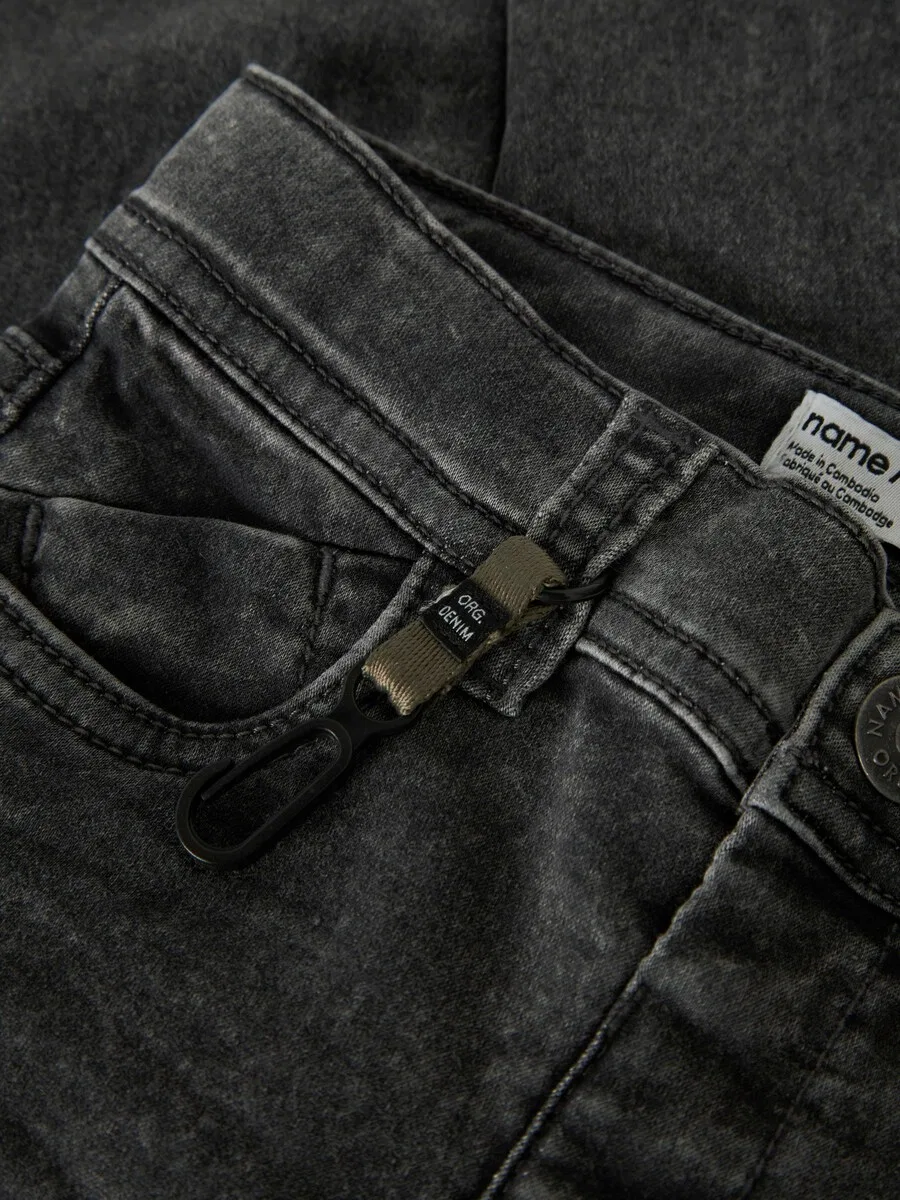 Джинсы NAME IT Slim fit 'NMMTheo' серого цвета — фото 3
