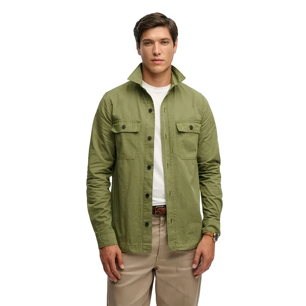 Рубашка с длинным рукавом Military Superdry, зеленый