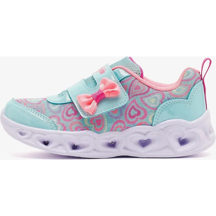 Детские кроссовки с подсветкой Heart Lights Boogie Land Skechers, Розовый