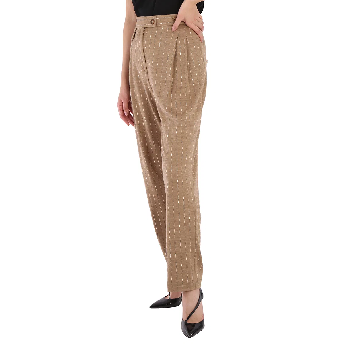 Брюки женские классические Tailored Trousers Burberry, Pecan Melange — фото 3