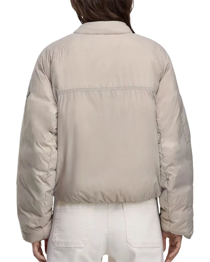 Женский пуховик-бомбер утепленный Canada Goose Elba Down Bomber Jacket, коричневый — фото 2