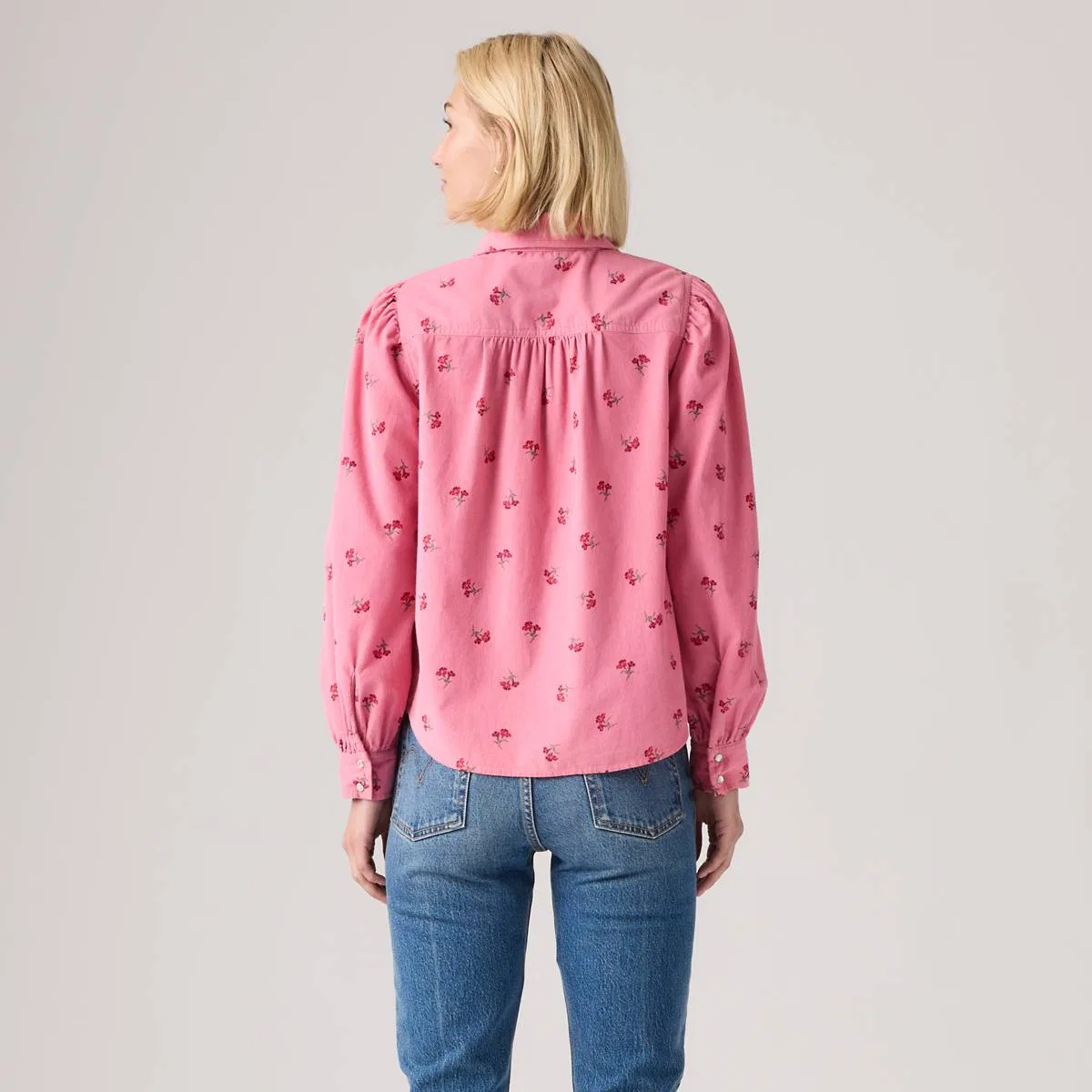 Рубашка в западном стиле Джуна на пуговицах Levi's, Birgita Floral Tameless Rose - Pink — фото 4
