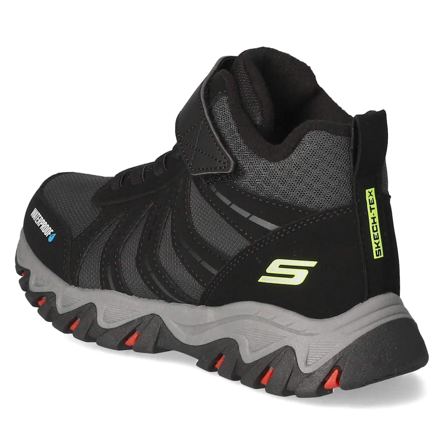 Детские ботинки для мальчиков водонепроницаемые Rugged Ranger Hydro-Scout Skechers, Black Red — фото 3