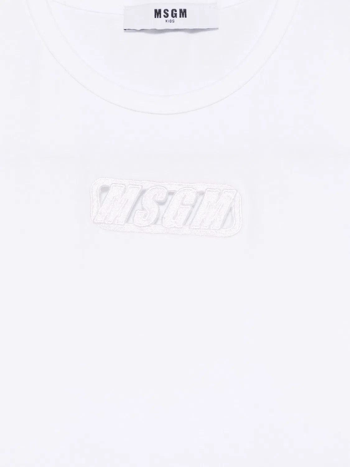 Футболка из стрейч-джерси MSGM, белый — фото 3