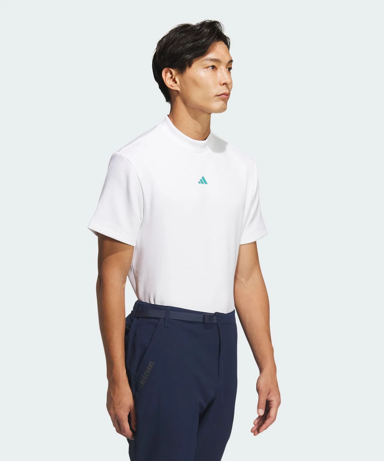 Мужская футболка-поло с длинным рукавомAdidas Golf, Белый — фото 3