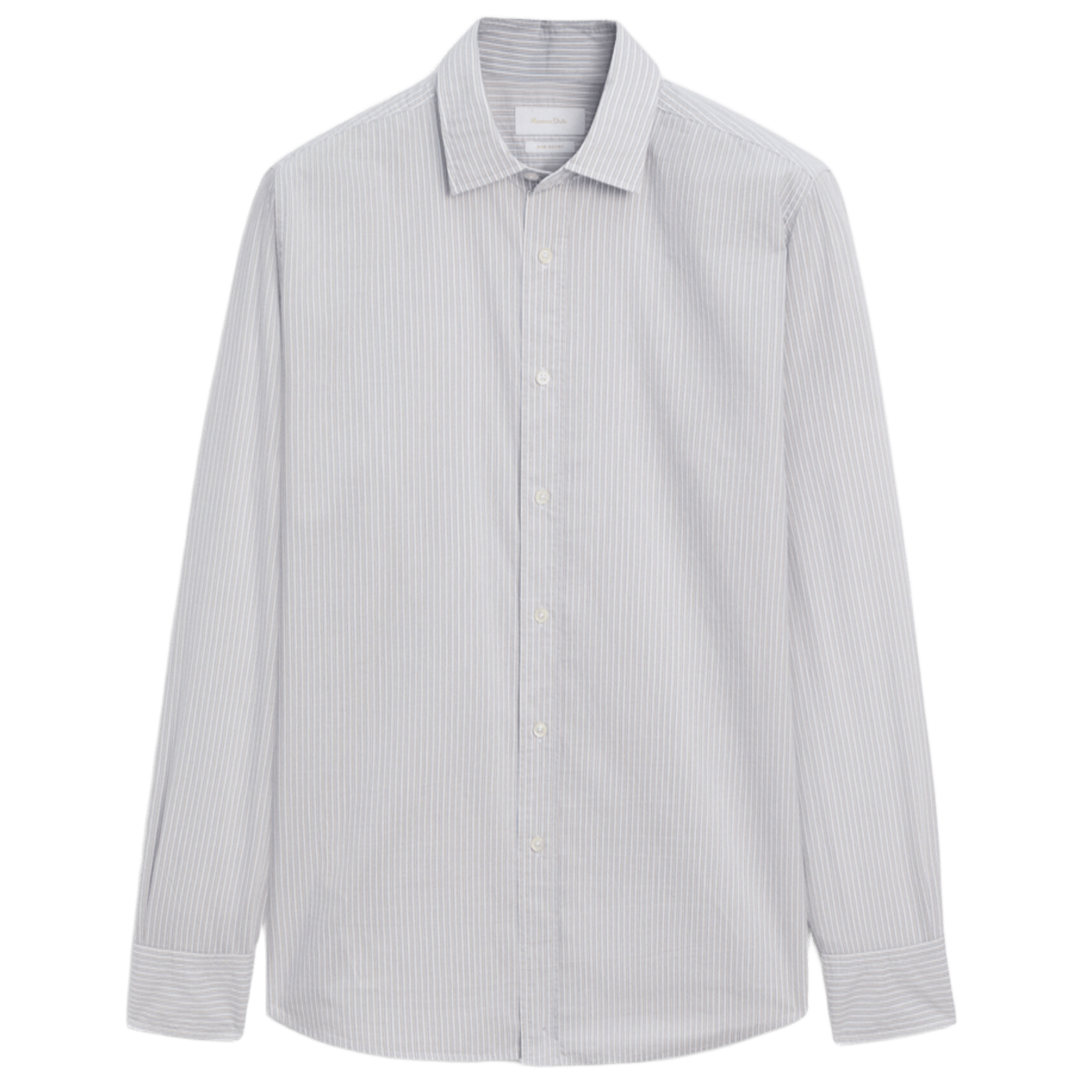 

Рубашка Massimo Dutti Regular fit striped, голубой