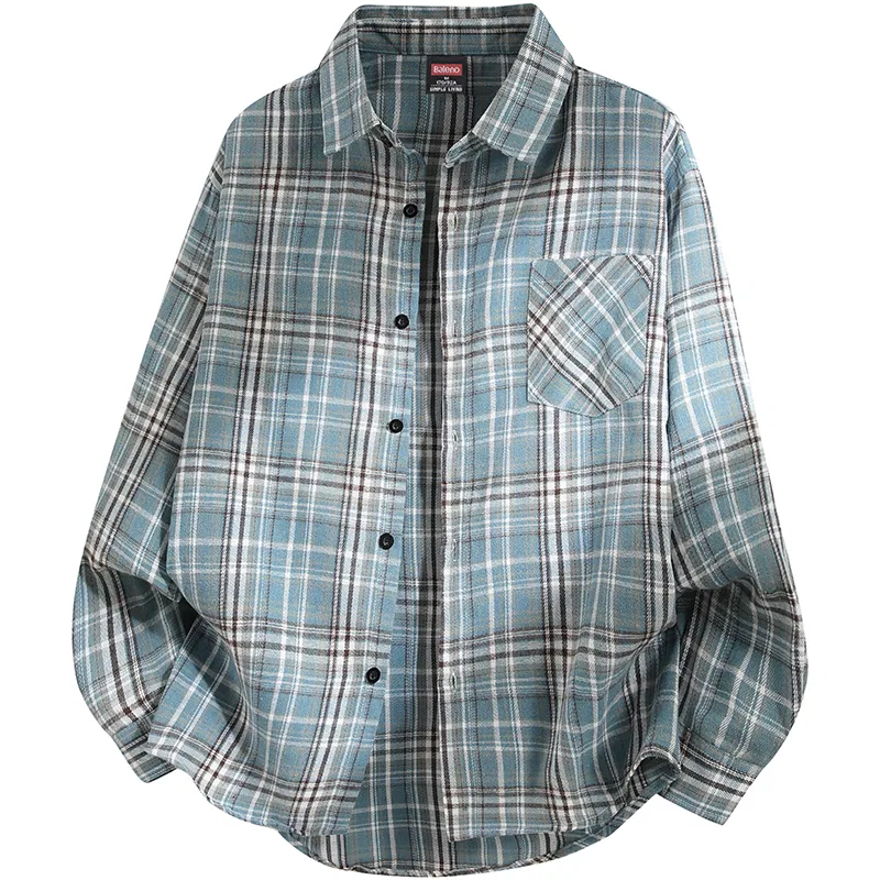 Детская рубашка с воротником Blue Plaid BALENO, Blue Plaid