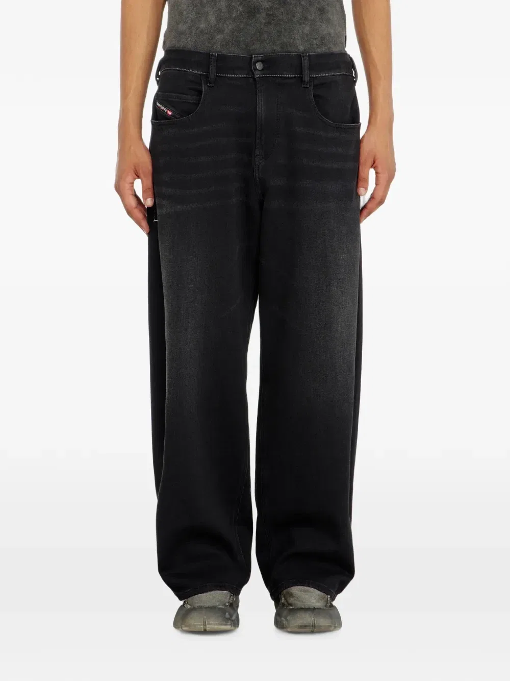 Свободные джинсы JoggJeans D-Enim-M 2097 со стандартной талией Diesel, черный — фото 3