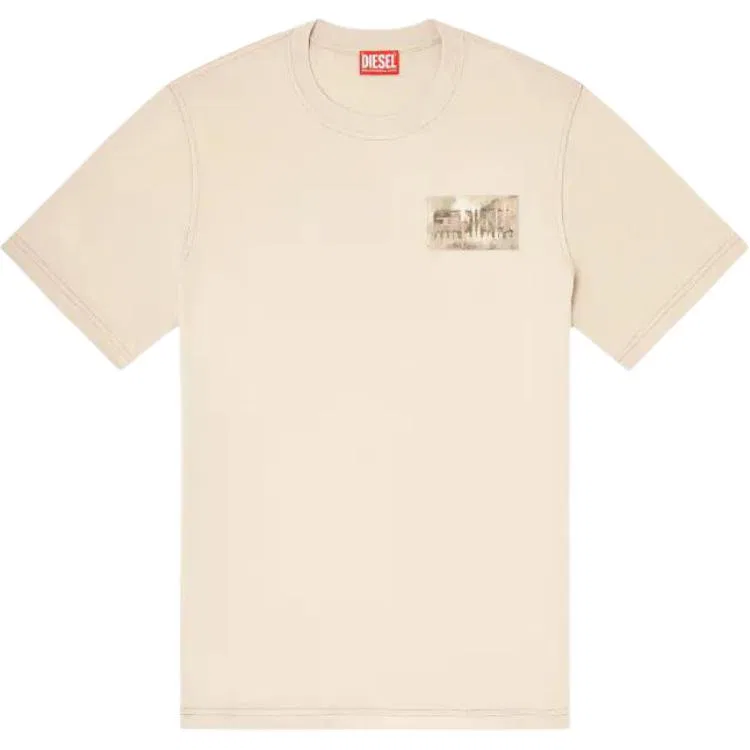 Мужская футболка с круглым вырезом DIESEL, Neutral Color