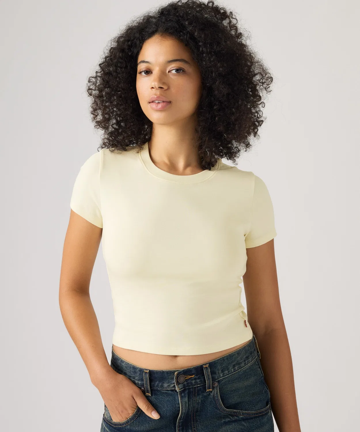 Женская футболка с коротким рукавом Essential Baby-T Levi's, Yellow