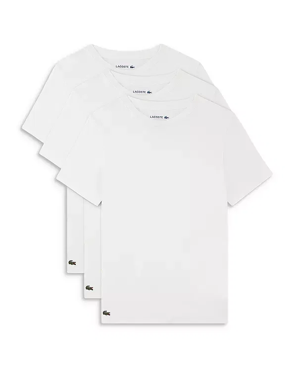 Детский комплект футболок для мальчиков хлопковый Lacoste, Blanc