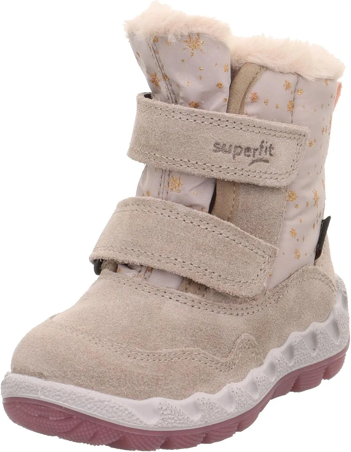 Детские зимние ботинки для девочек Icebird Superfit, Beige Pink