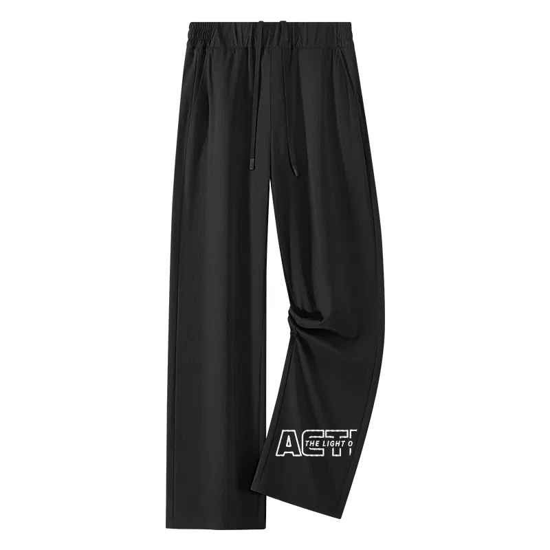 Детские повседневные брюки прямого кроя из тонкой ткани MINISO, Stretch Quick Dry Dark Gray — фото 3