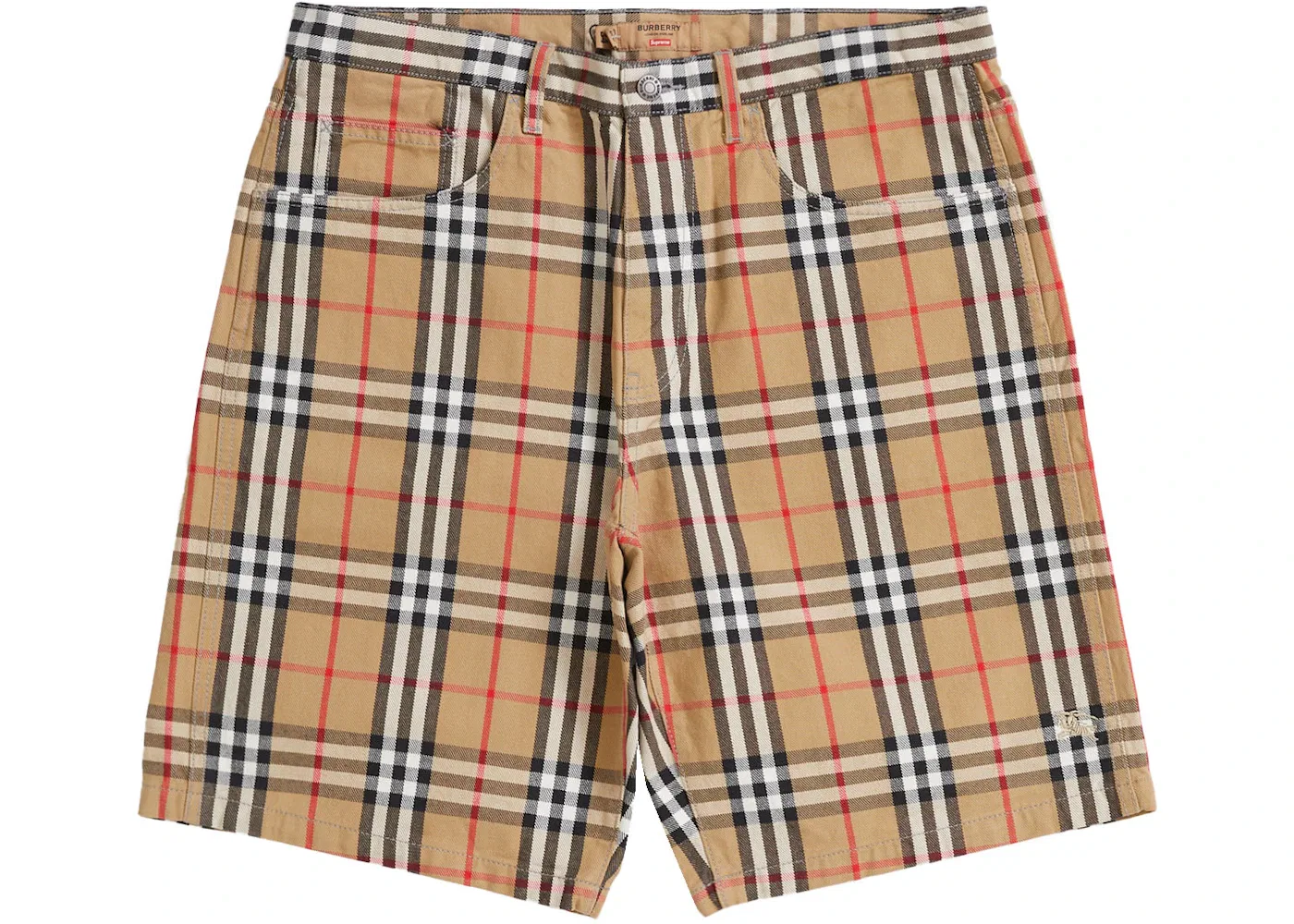 Мужские шорты джинсовые Supreme Burberry, Beige