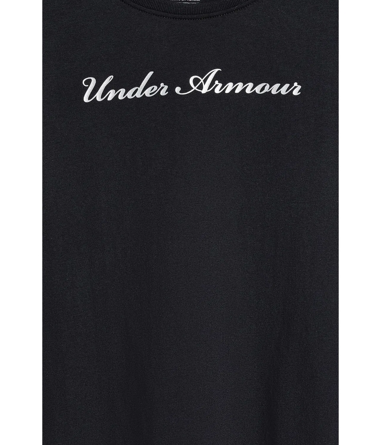 Футболка с коротким рукавом Rival Shimmer (для детей постарше) Under Armour Kids, Black/White — фото 3
