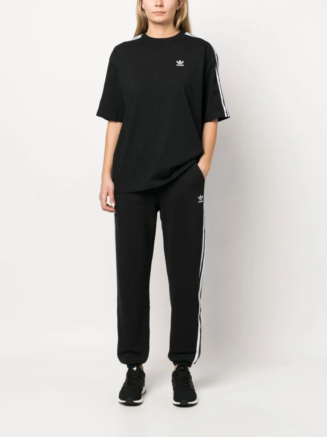 Adidas Спортивные брюки черные — фото 3