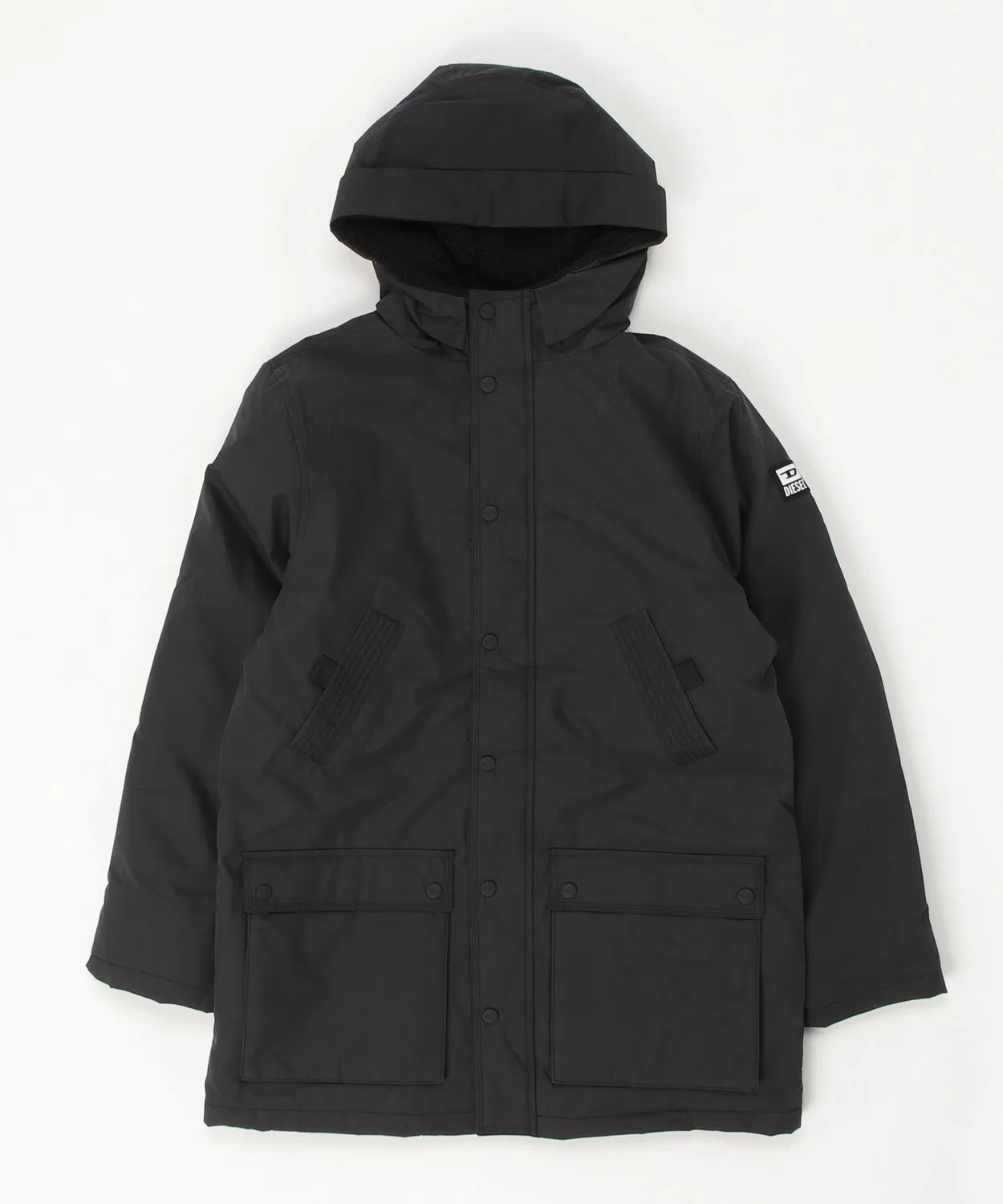 Детское худи с капюшоном, хлопковое DIESEL KIDS, Black