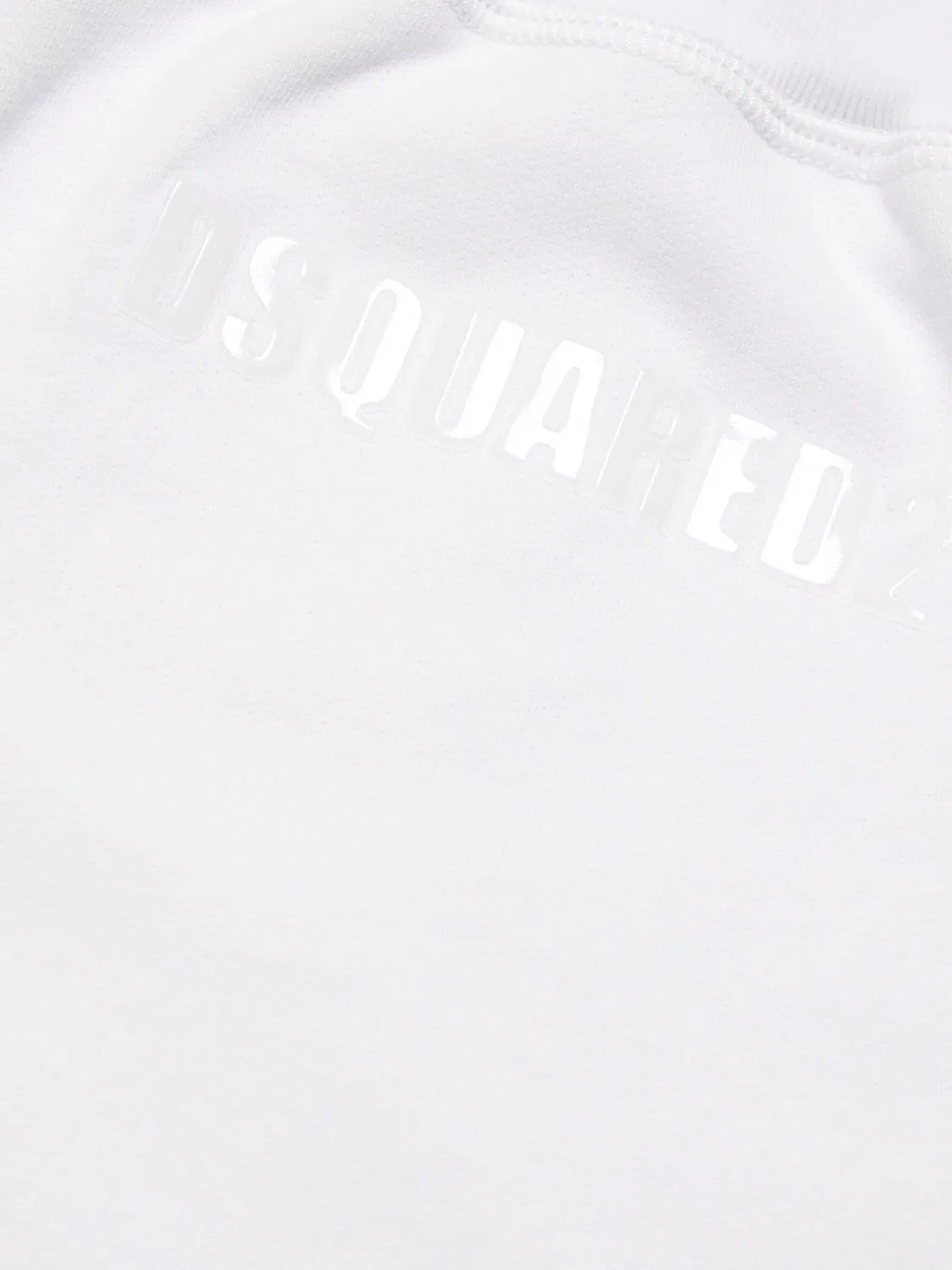 Хлопковые шорты с аппликацией DSQUARED2, белый — фото 2