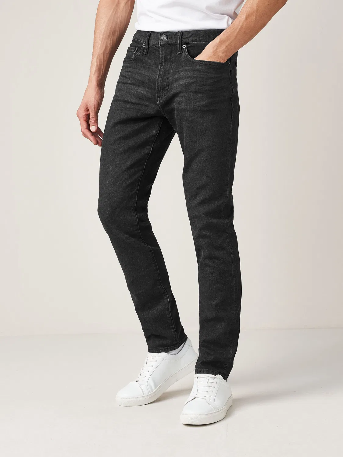 Джинсы Slim Fit Comfort Stretch Gap, черные — фото 4