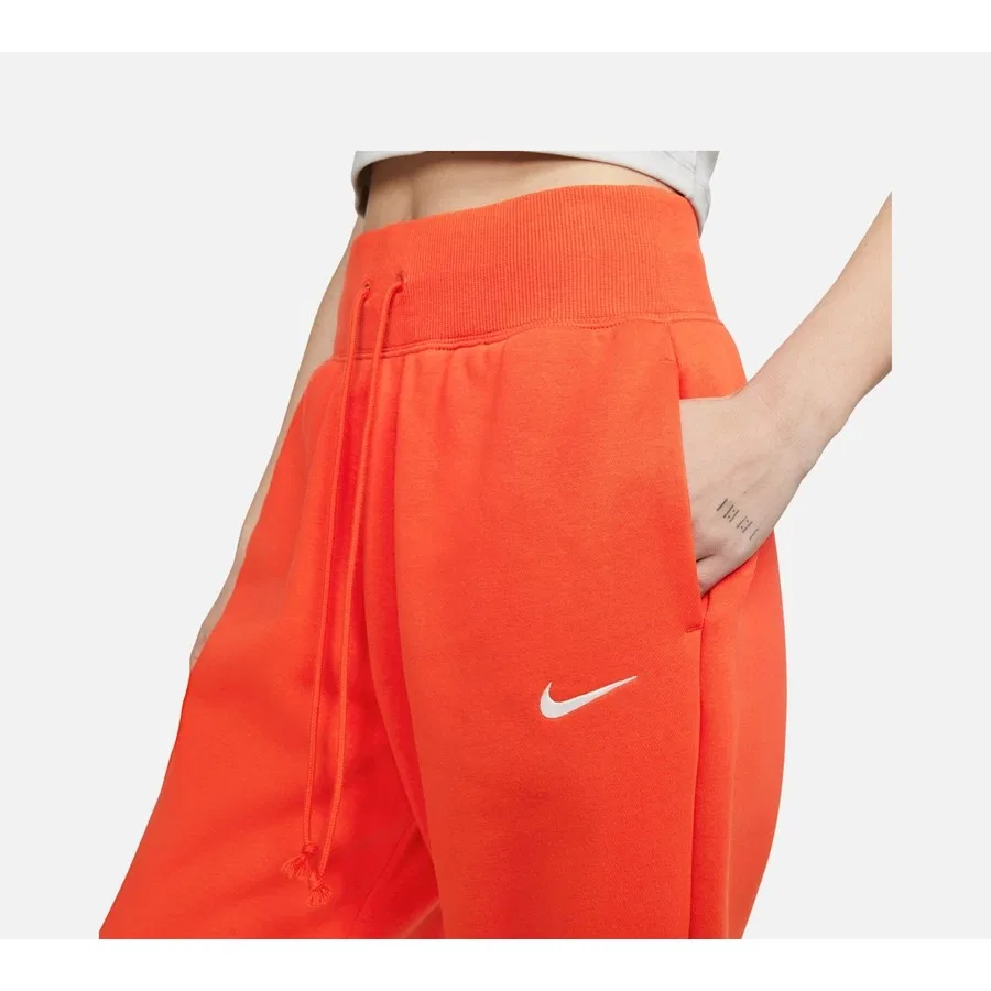 Спортивные брюки с высокой посадкой Phoenix Fleece Nike, Оранжевый — фото 3