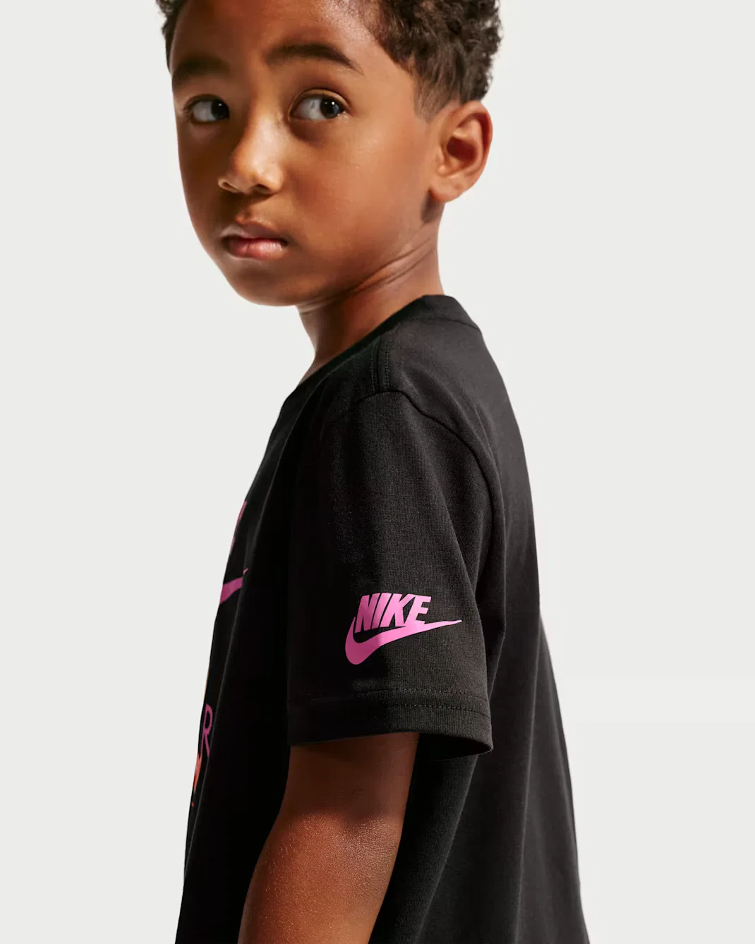 Детская футболка с инопланетянами Nike, Black — фото 2