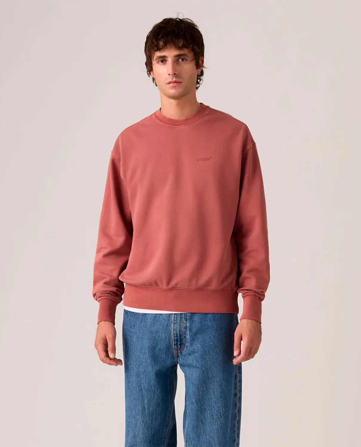 Мужская свитшот хлопковый Levi's, Salmon