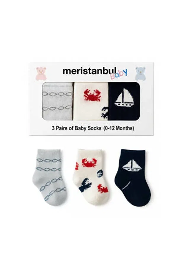 Детские носки для девочек с принтом Meristanbul, Colored