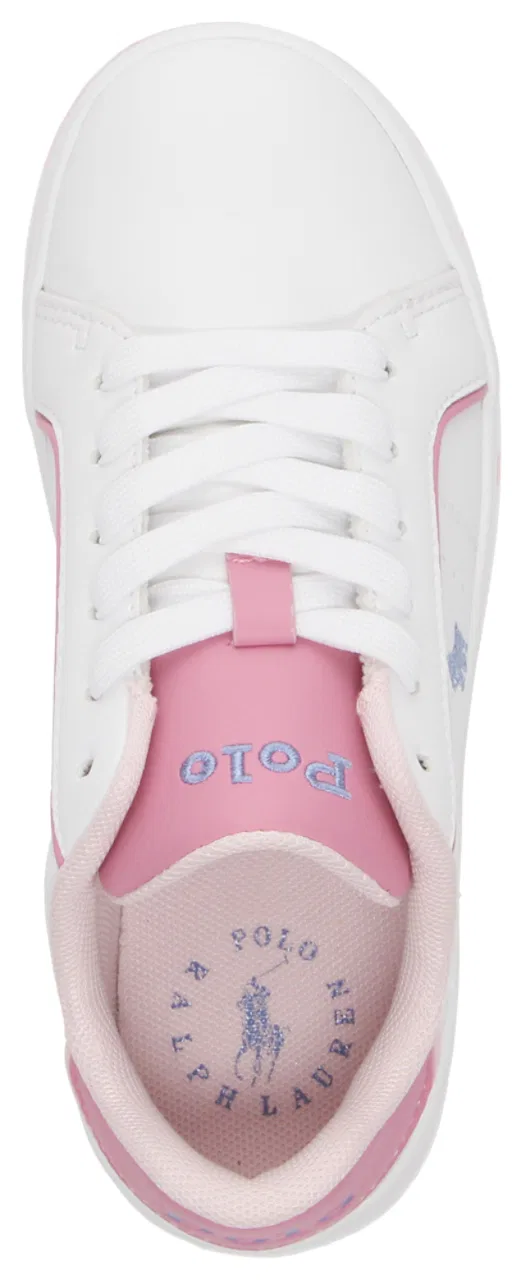 Кеды для девочек Heritage Court III Polo, цвет White/Pink/Hint Of Pink — фото 4
