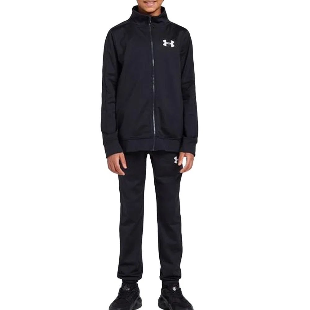 Детский спортивный костюм из трикотажа Under Armour Kids Knit Track Suit, Schwarz — фото 2