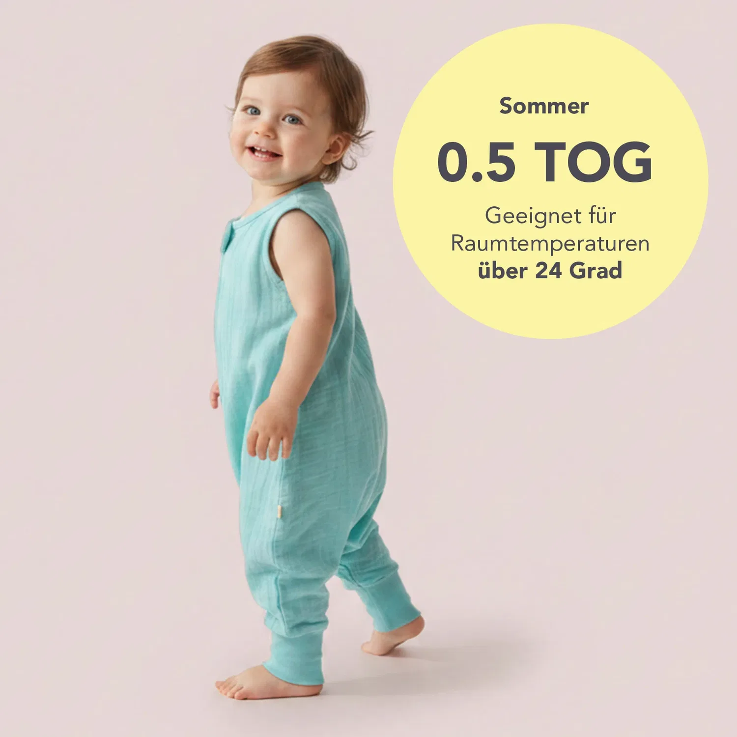 Спальный мешок с ножками 0.5 TOG Schlummersack, аква — фото 4