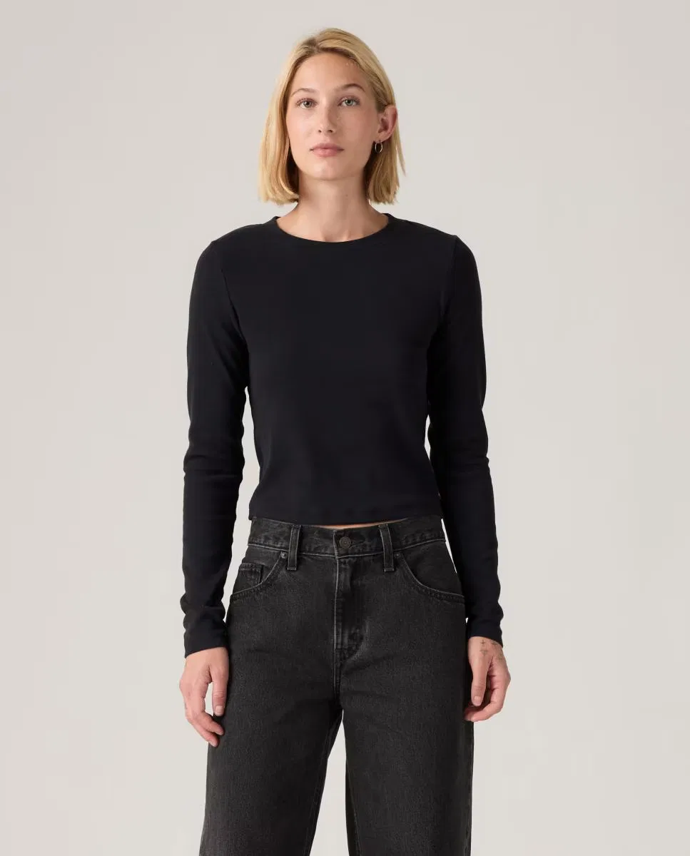 Женская футболка с длинным рукавом, Levi's, черный