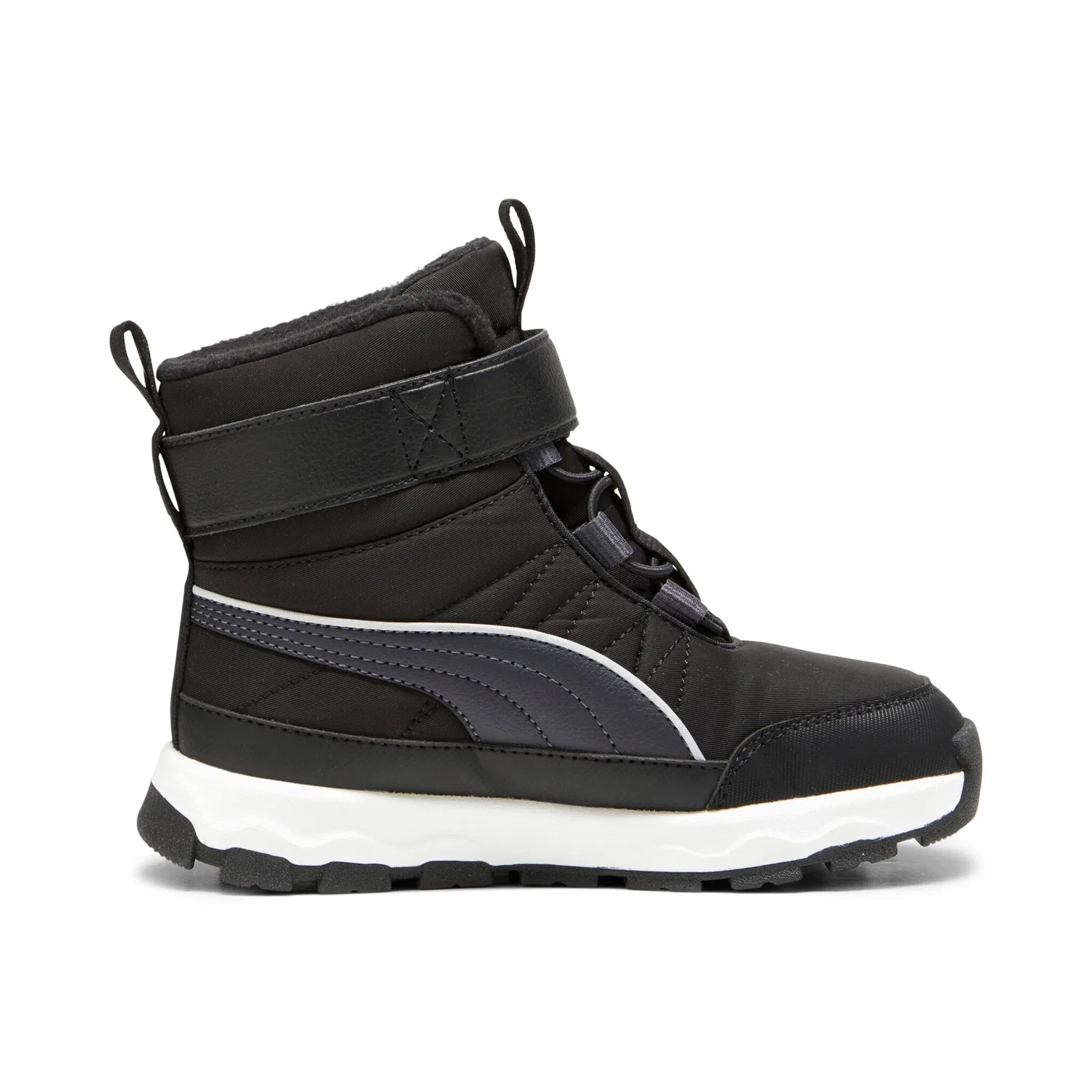 Детские зимние ботинки эластичные Evolve Boot PUMA, Black/Strong Gray/White — фото 3