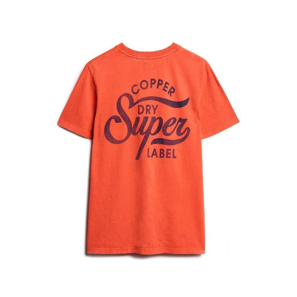 Мужская футболка с принтом Superdry Copper Label, Orange — фото 2