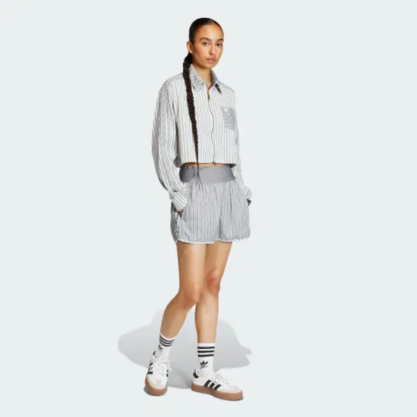 Шорты свободного кроя из поплина, Adidas, черный — фото 4